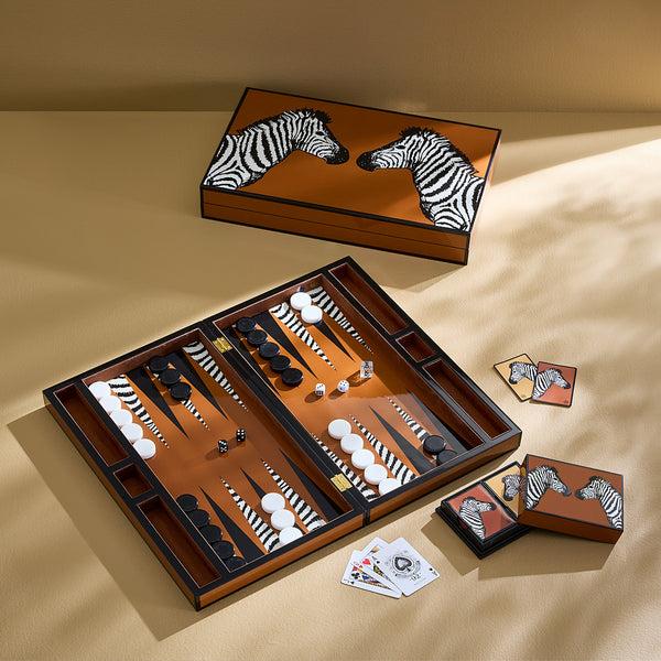 Jonathan Adler Zebra Backgammon Set