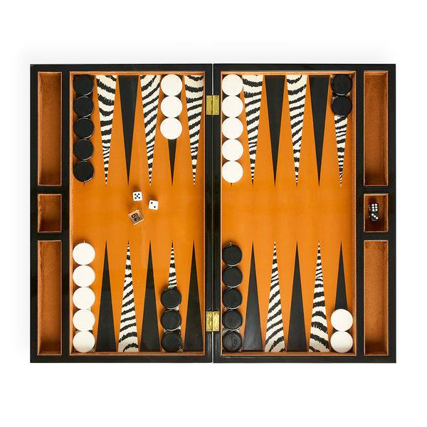jonathan adler Zebra Backgammon Set