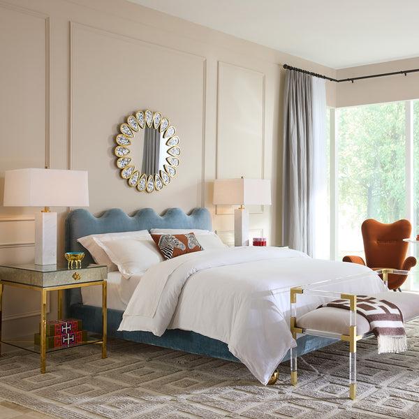 Jonathan Adler Zebra Beaded Pillow