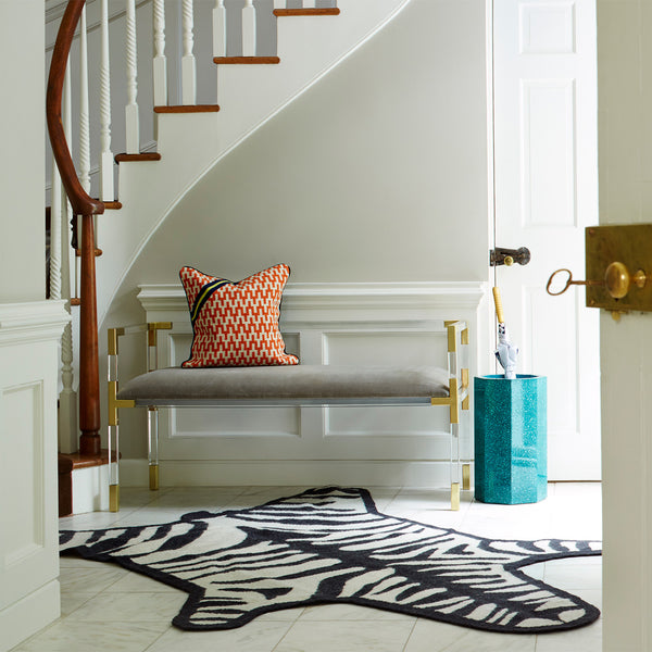 Jonathan Adler Zebra Flatweave Rug
