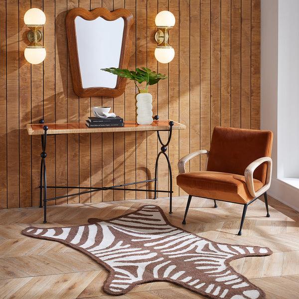 Jonathan Adler Zebra Flatweave Rug