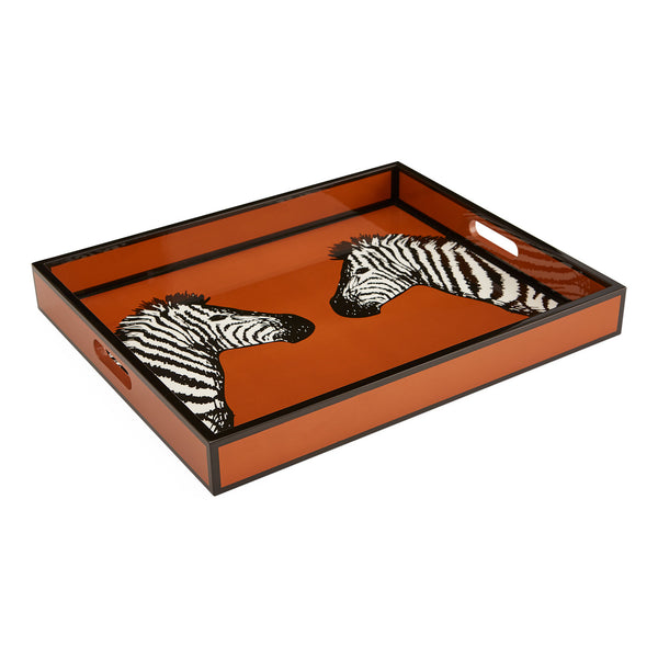 jonathan adler Zebra Lacquer Tray