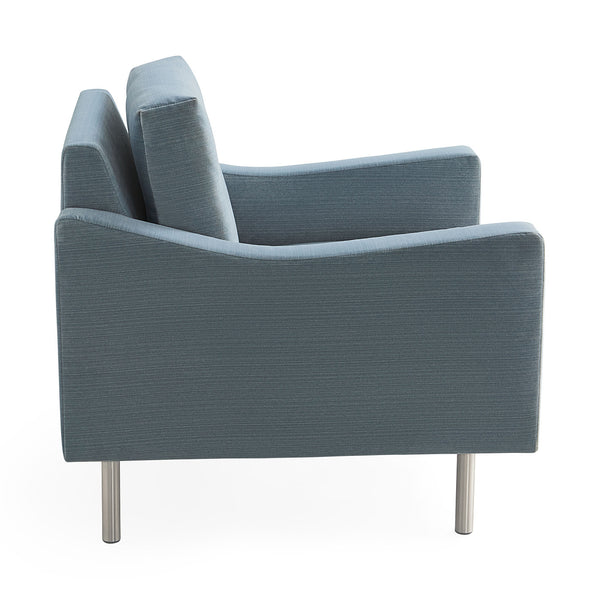 Jonathan Adler Marnie Lounge Chair In Valhalla Cerulean