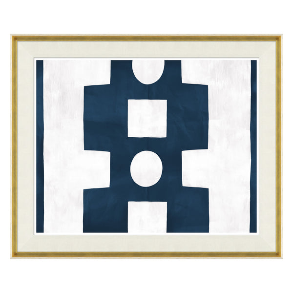 jonathan adler Paule Marrot Blue and White Abstract (Var. 2)