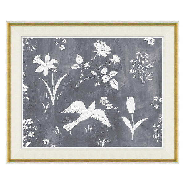 jonathan adler Paule Marrot Flower Garden Gris (Var. 2)