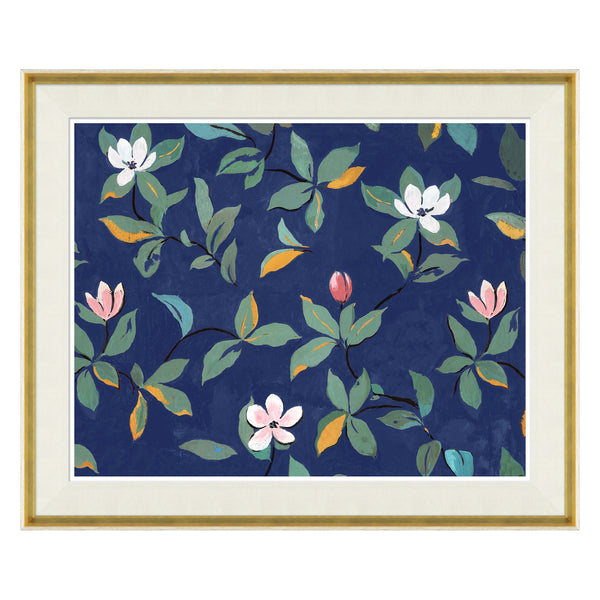 jonathan adler Paule Marrot Midnight Blue Magnolias (Var. 2)