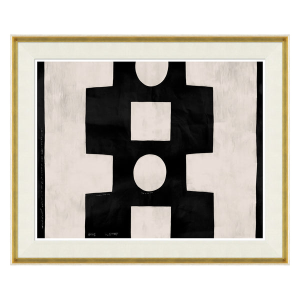 jonathan adler Paule Marrot White and Black Abstract (Var. 2)