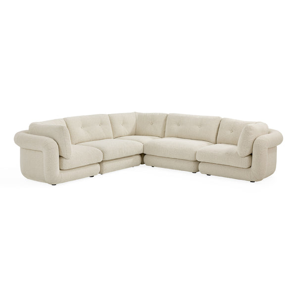 Jonathan Adler Pompidou 120" Modular Five-Piece Sectional
