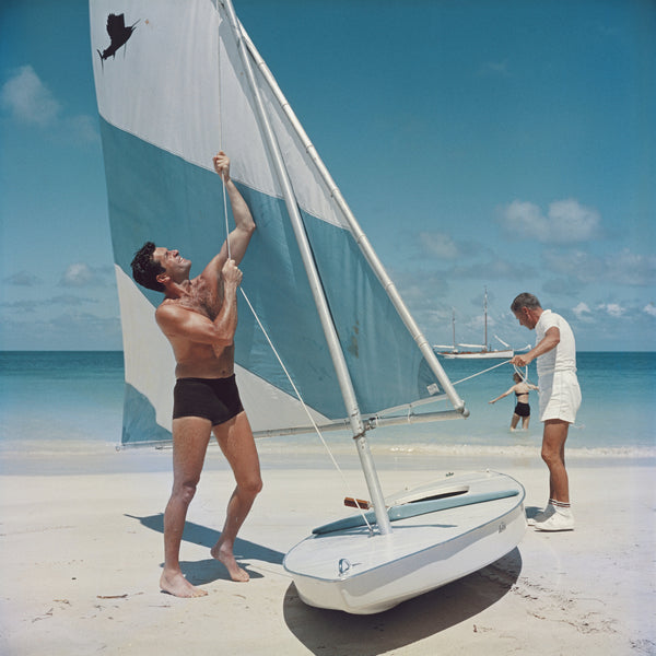jonathan adler Slim Aarons “Boating in Antigua” Photograph