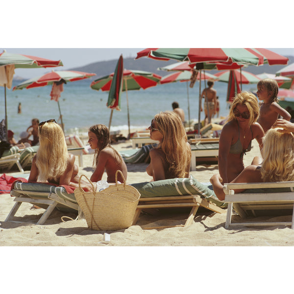 jonathan adler Slim Aarons "Saint Tropez Beach" Photograph