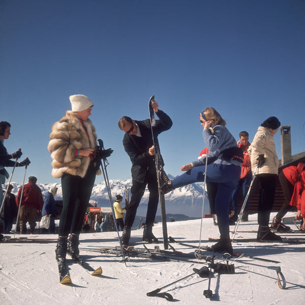 jonathan adler Slim Aarons "Verbier Skiers" Photograph