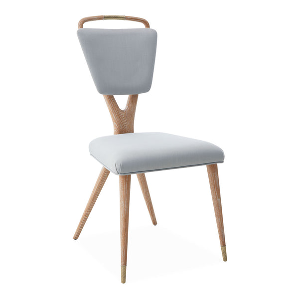 jonathan adler Torino X-Back Dining Chair in Tussah Sky