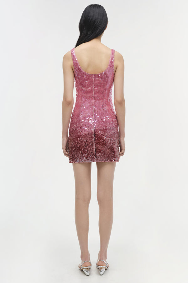 Jonathan Simkhai Alayna Sequin Mini Dress SORBET SEQUIN