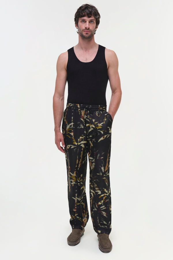 Jonathan Simkhai Allister Pants WINDSWEPT PALM PRINT