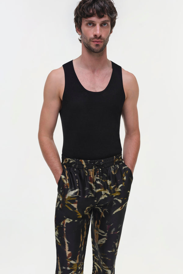 Jonathan Simkhai Allister Pants WINDSWEPT PALM PRINT