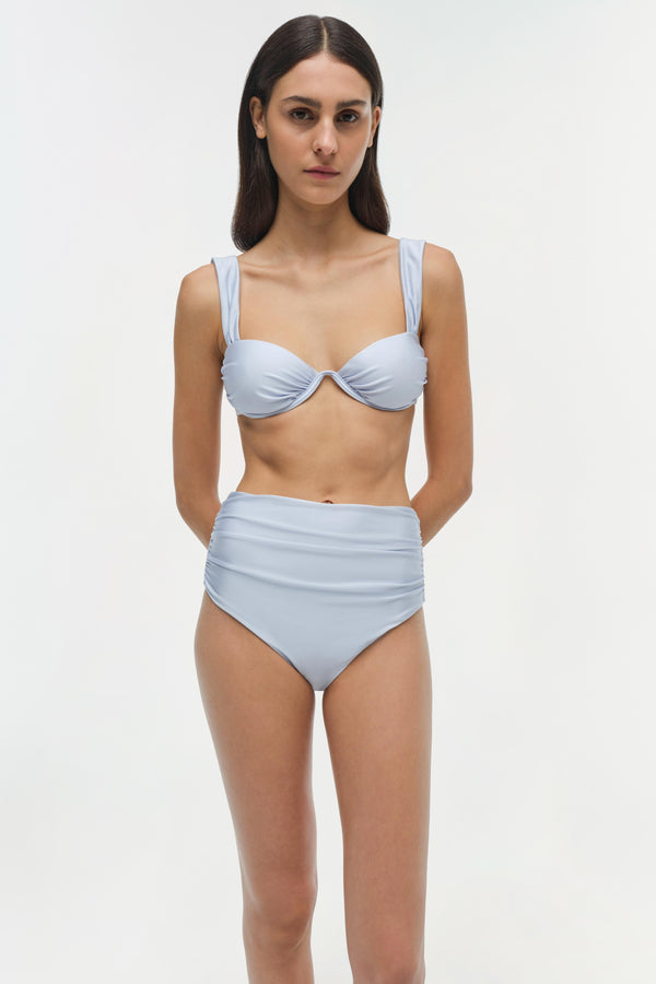 Jonathan Simkhai Anniston Bikini Top PERIWINKLE SKY