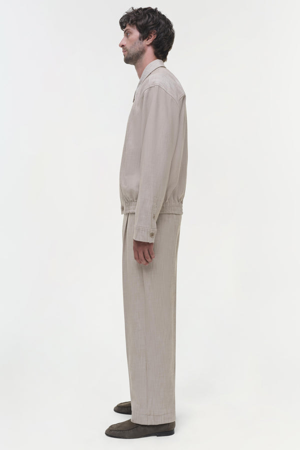 Jonathan Simkhai Archibald Shirt Jacket NATURAL LINEN