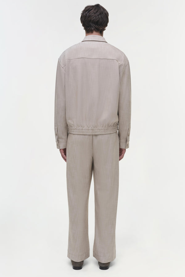 Jonathan Simkhai Archibald Shirt Jacket NATURAL LINEN