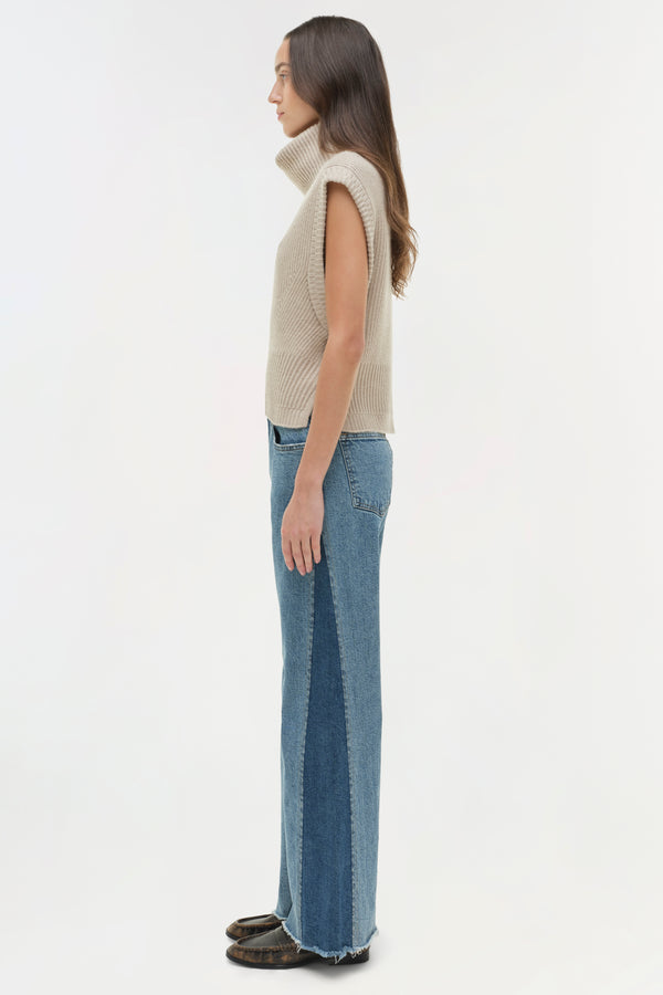 Jonathan Simkhai Atlas Straight Leg Jean CONEY ISLAND CLEARWATER