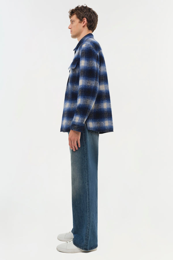 Jonathan Simkhai Caleb Jacket CHARCOAL GRANITE PLAID