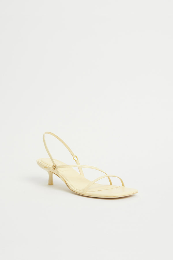 Jonathan Simkhai Cedonia Kitten Heel Sandal BUTTERCREAM