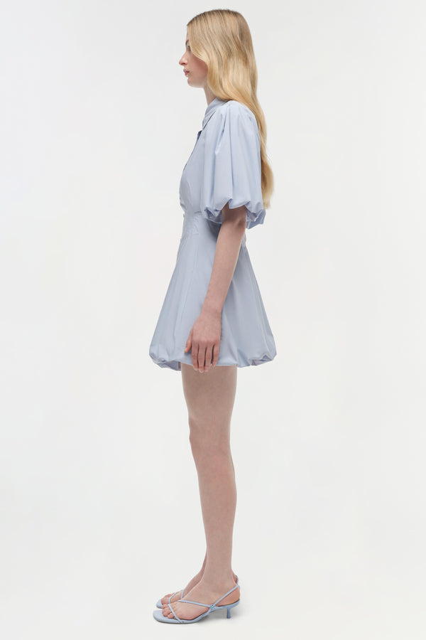 Jonathan Simkhai Cleo Cotton Mini Dress PERIWINKLE SKY
