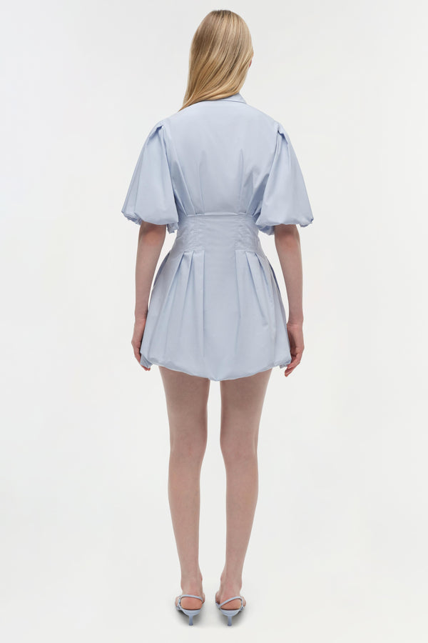 Jonathan Simkhai Cleo Cotton Mini Dress PERIWINKLE SKY