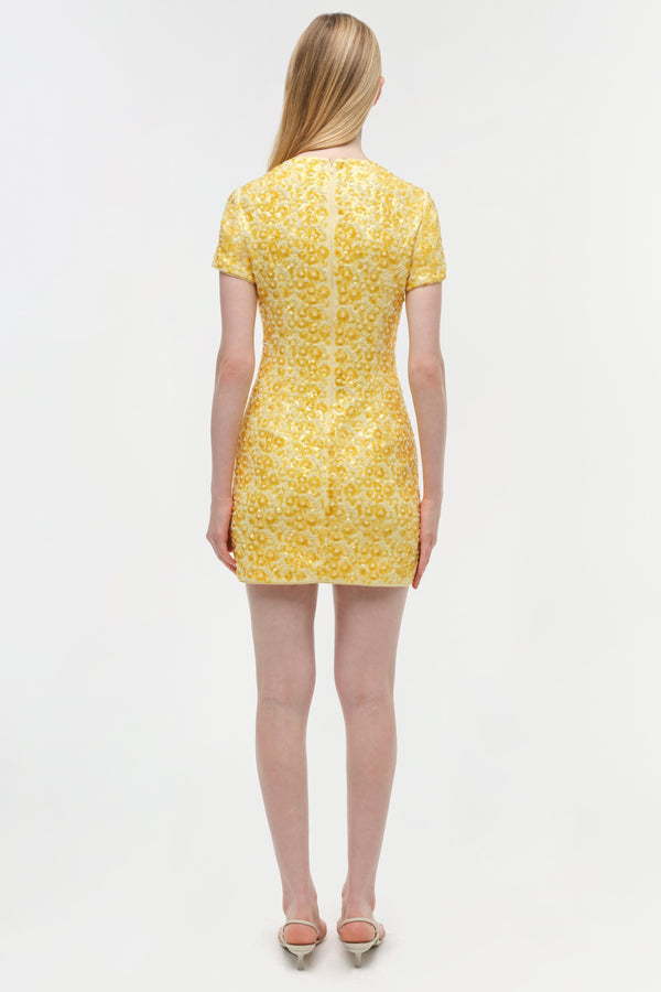 Jonathan Simkhai Clove Embellished Mini Dress BUTTERCREAM