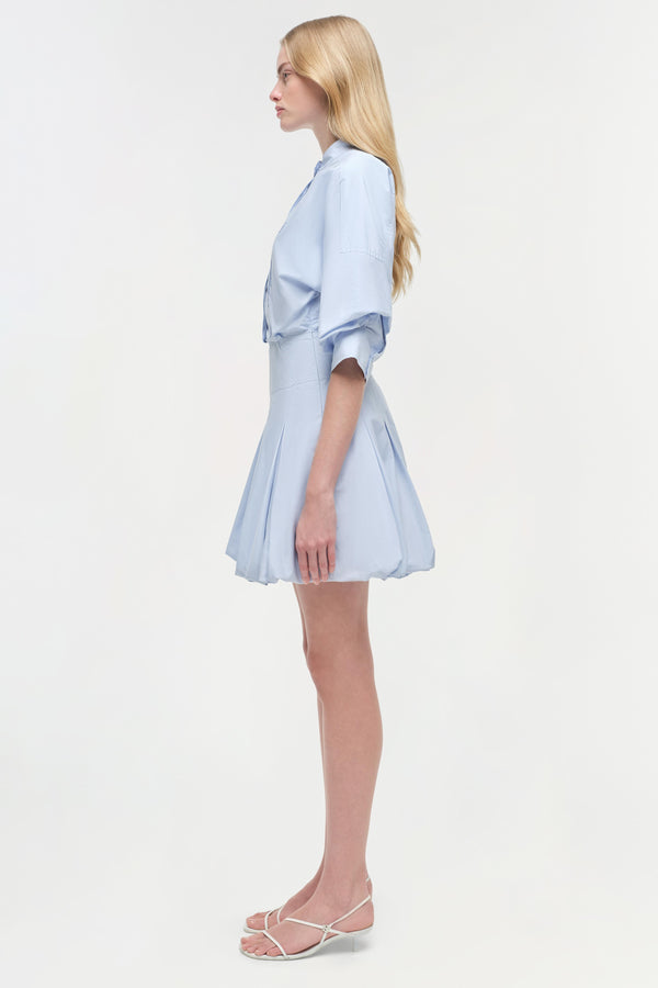 Jonathan Simkhai Effie Cotton Mini Dress French Blue