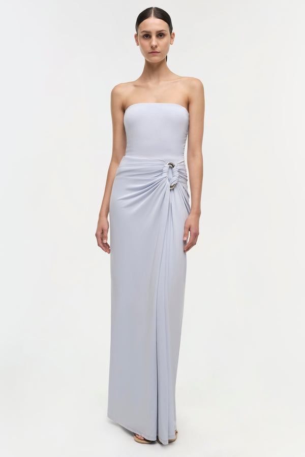 jonathan simkhai Emma Strapless Jersey Gown BLUE HAZE
