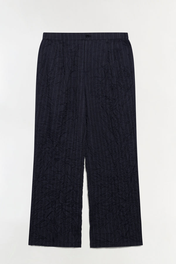 Jonathan Simkhai Hank Double Pleat Pants CHARCOAL STRIPE