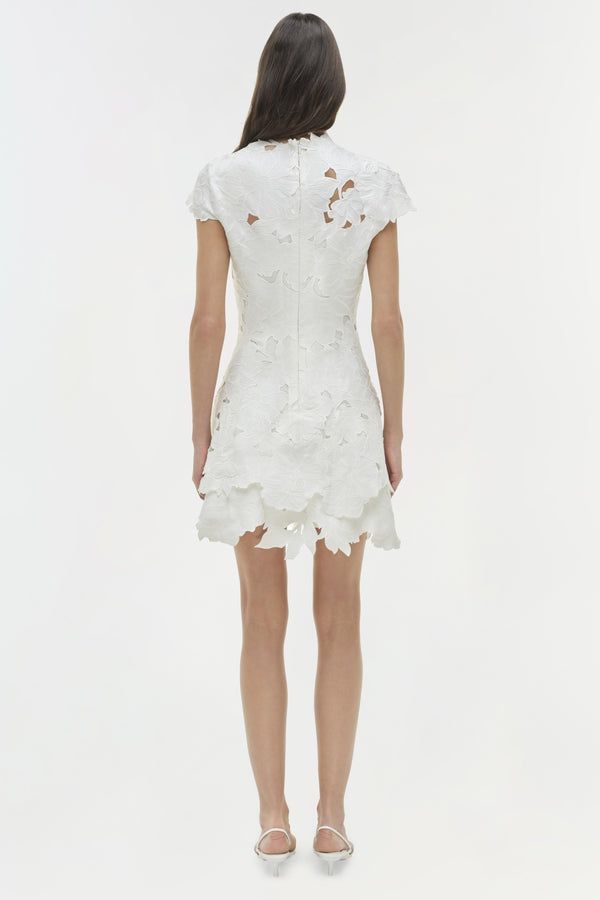 Jonathan Simkhai Holloway Embroidered Mini Dress WHITE