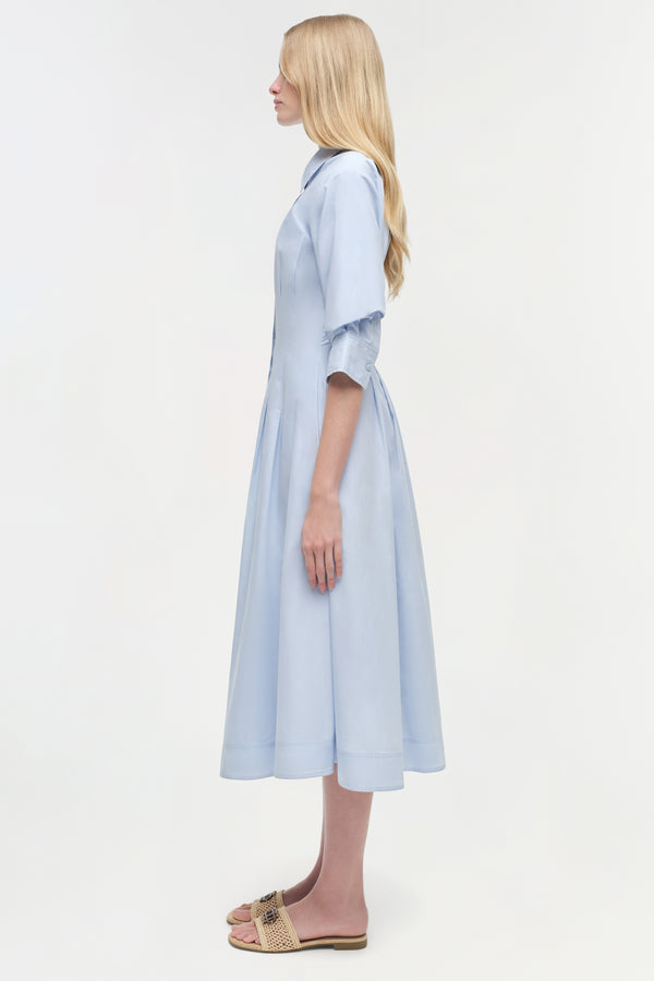 Jonathan Simkhai Jazz Cotton Midi Dress French Blue