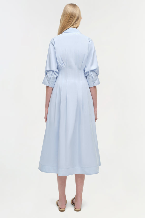 Jonathan Simkhai Jazz Cotton Midi Dress French Blue