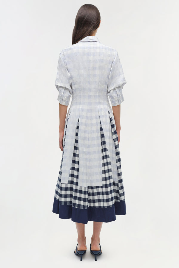 Jonathan Simkhai Jazz Cotton Midi Dress PERIWINKLE SKY MULTI