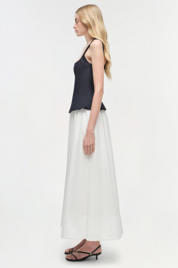 Jonathan Simkhai Jolynn Combo Midi Dress BLACK MULTI