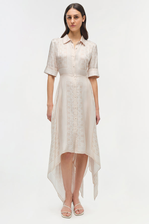 jonathan simkhai Abrielle Midi Dress SAND