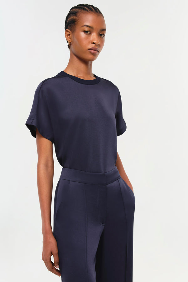 jonathan simkhai Addy T-Shirt Midnight