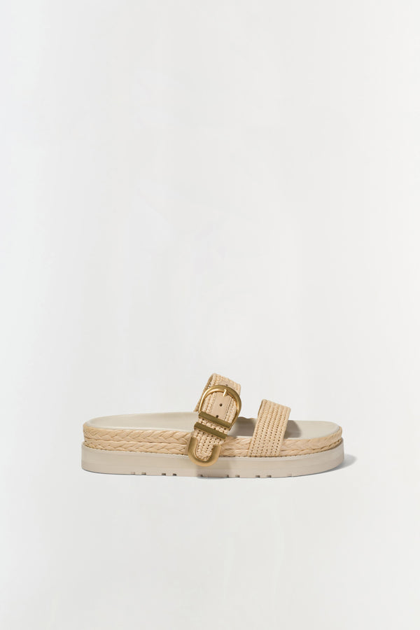 jonathan simkhai Aida Raffia Sandal NATURAL