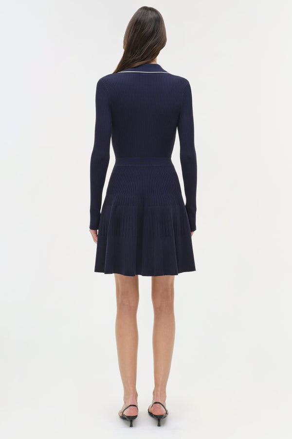 Jonathan Simkhai Alcott Knit Mini Dress Midnight