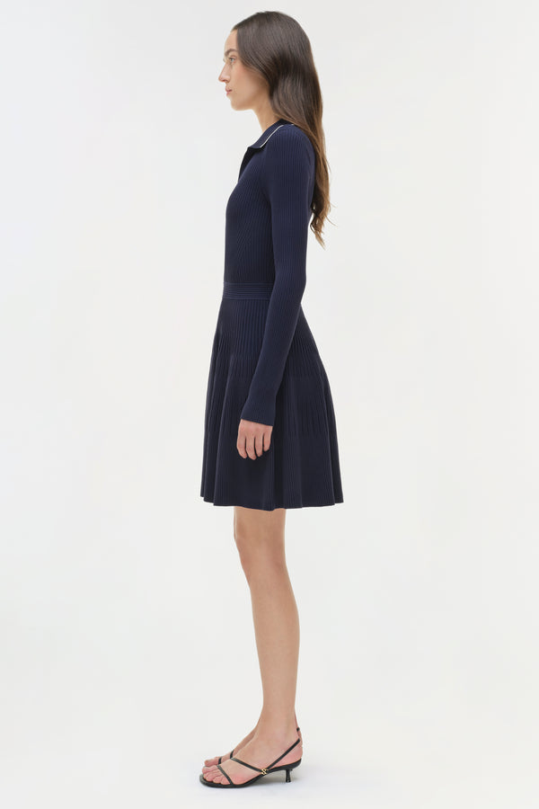 Jonathan Simkhai Alcott Knit Mini Dress Midnight