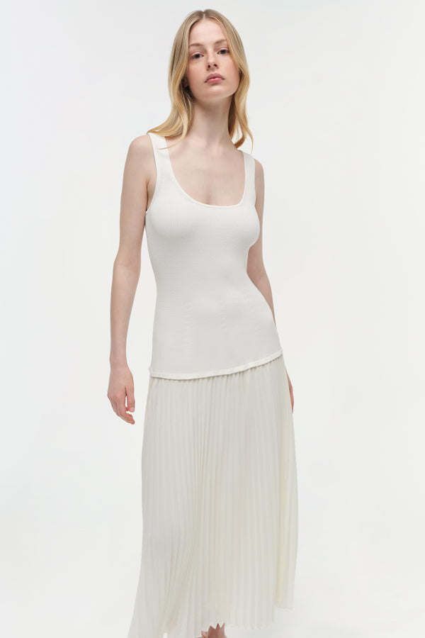 Jonathan Simkhai Allana Midi Dress Ivory
