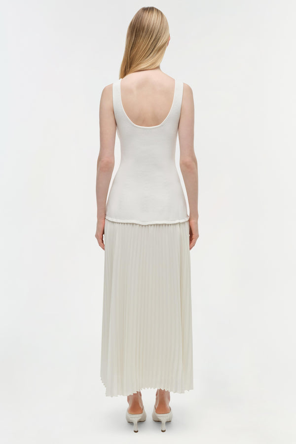 Jonathan Simkhai Allana Midi Dress Ivory