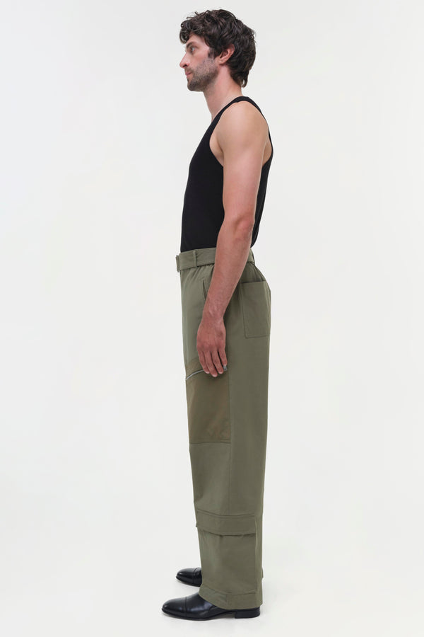 Jonathan Simkhai Alvin Cargo Pants SPRING OLIVE
