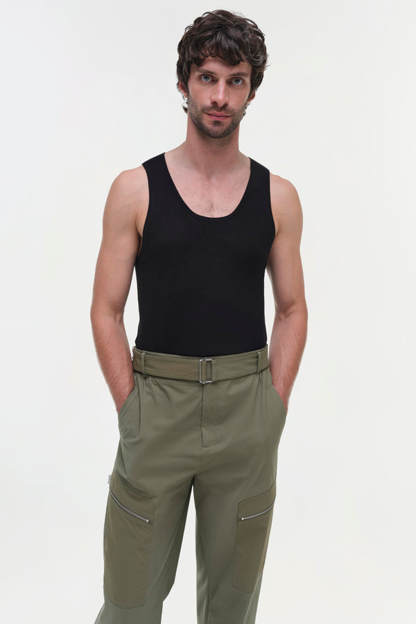 Jonathan Simkhai Alvin Cargo Pants SPRING OLIVE