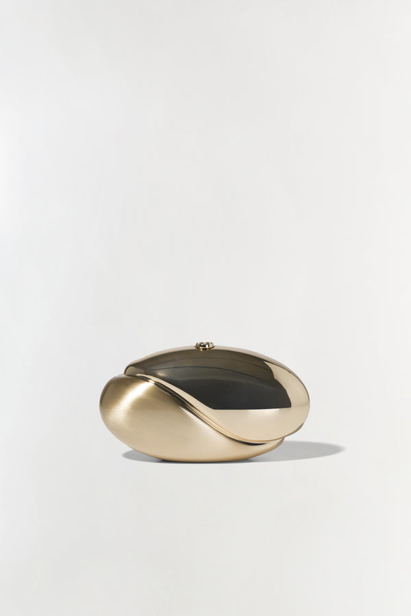 jonathan simkhai Ameera Clutch GOLD