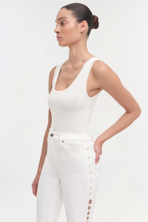 Jonathan Simkhai Amelia Denim Ivory