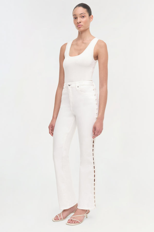 jonathan simkhai Amelia Denim Ivory