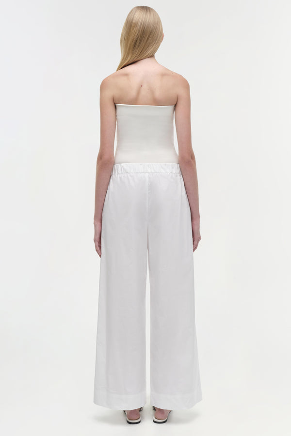 Jonathan Simkhai Arden Cotton Pant White