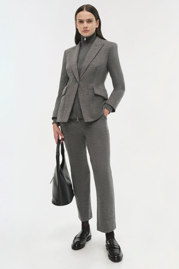 jonathan simkhai Auden Blazer WARM GRAY